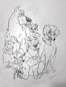 Disney Oliver et compagnie -crayon - 1990