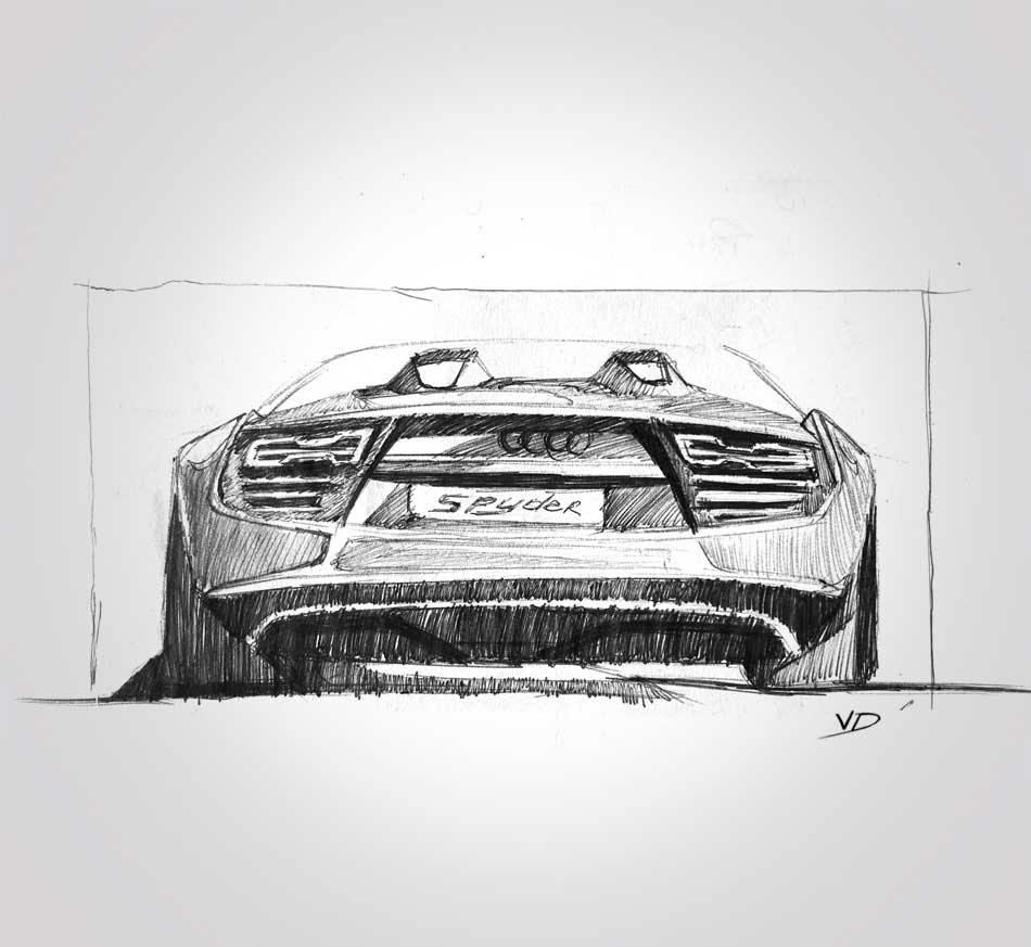 audi - spyder - sketch - 2019 - sketch - stylos - vivien - durisotti - design - experience