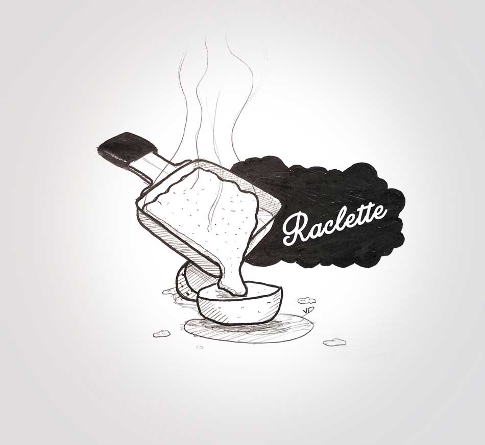 07 décembre 2019 - raclette party - dessin - vivien - durisotti - design - experience - un - jour - un - dessin