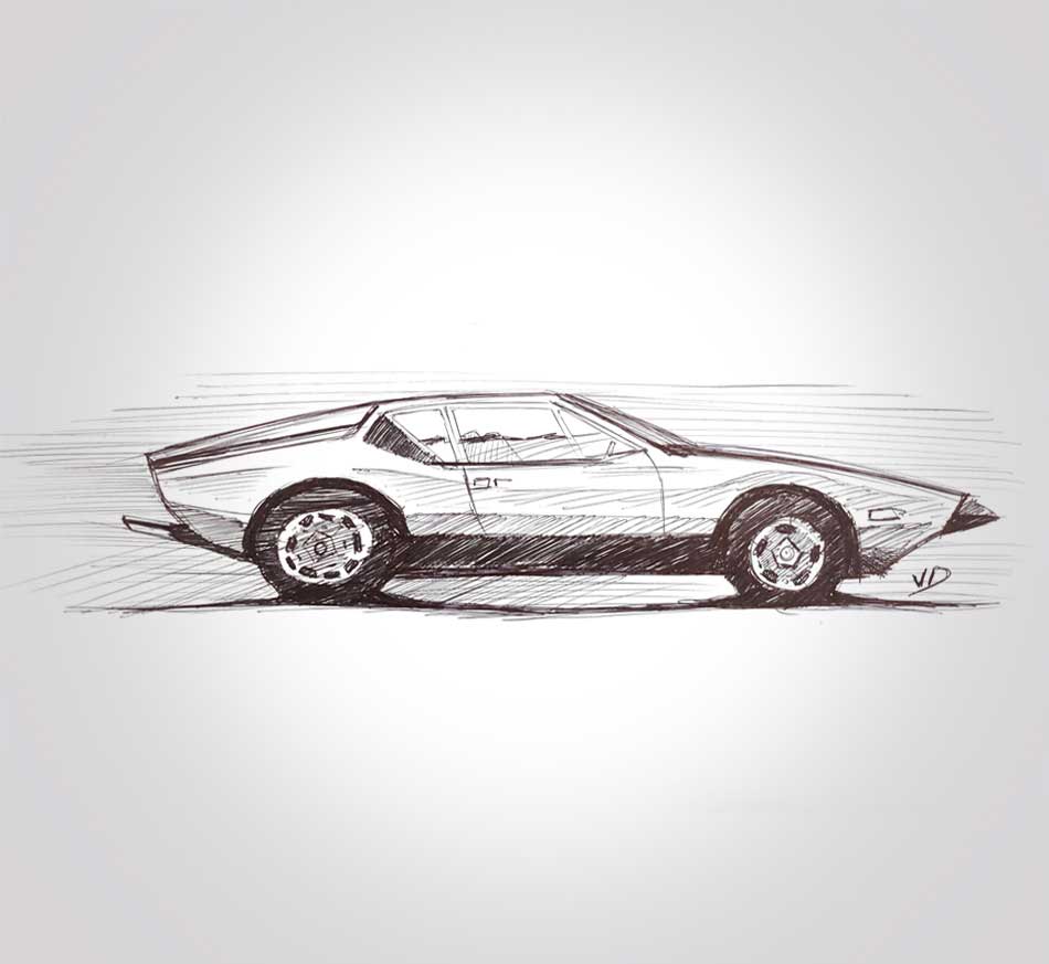 06 sept 2019 - Detomaso - Pantera - dessin - vivien - durisotti - design - experience - un - jour - un - dessin