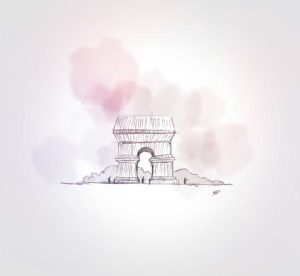 24 septembre 2021 - Arc de Triomphe - Christo - design - experience - un - jour - un - dessin - dessin - vivien - durisotti - design - experience - un - jour - un - dessin