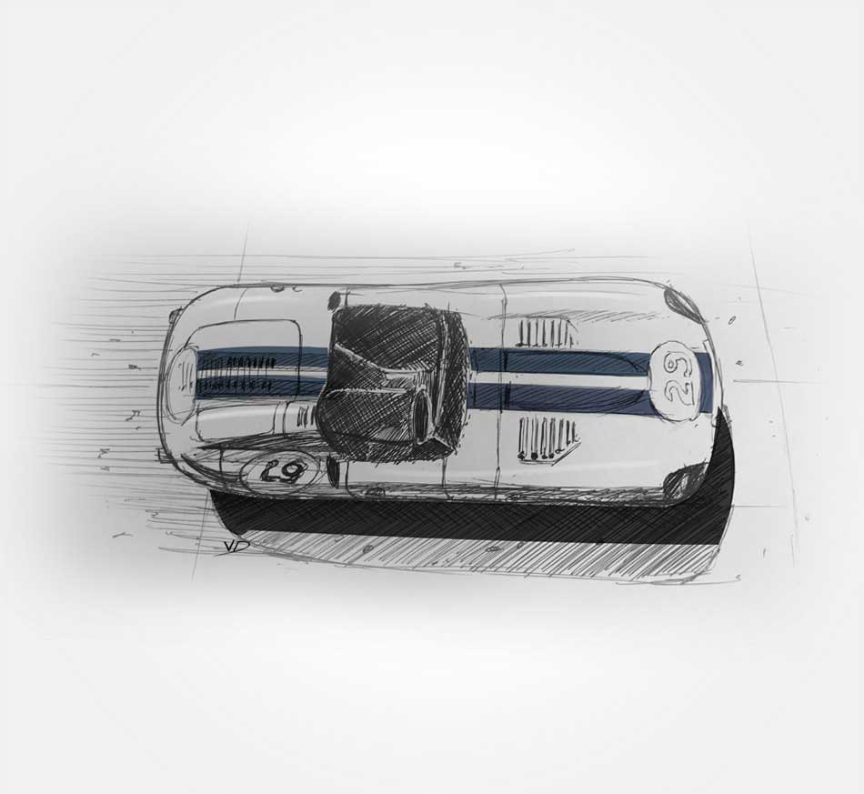 Le mans classic - 2019 - sketch - stylos - vivien - durisotti - design - experience