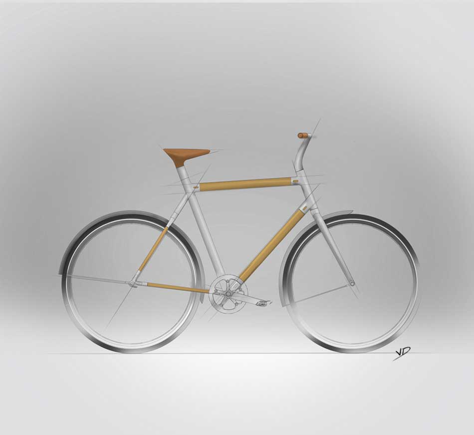 14 octobre 2019 - sketch bambou bike - dessin - vivien - durisotti - design - experience - un - jour - un - dessin