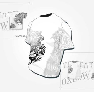 Concours oxbow - t-shirt - finaliste - recherches - graphisme - logo - ton - illustrator - sketch - roughs - vivien - durisotti - fritsch-durisotti