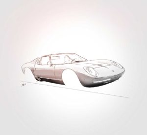 30 septembre 2021 - Lamborghini miura work in progres !!! - design - experience - un - jour - un - dessin - dessin - vivien - durisotti - design - experience - un - jour - un - dessin